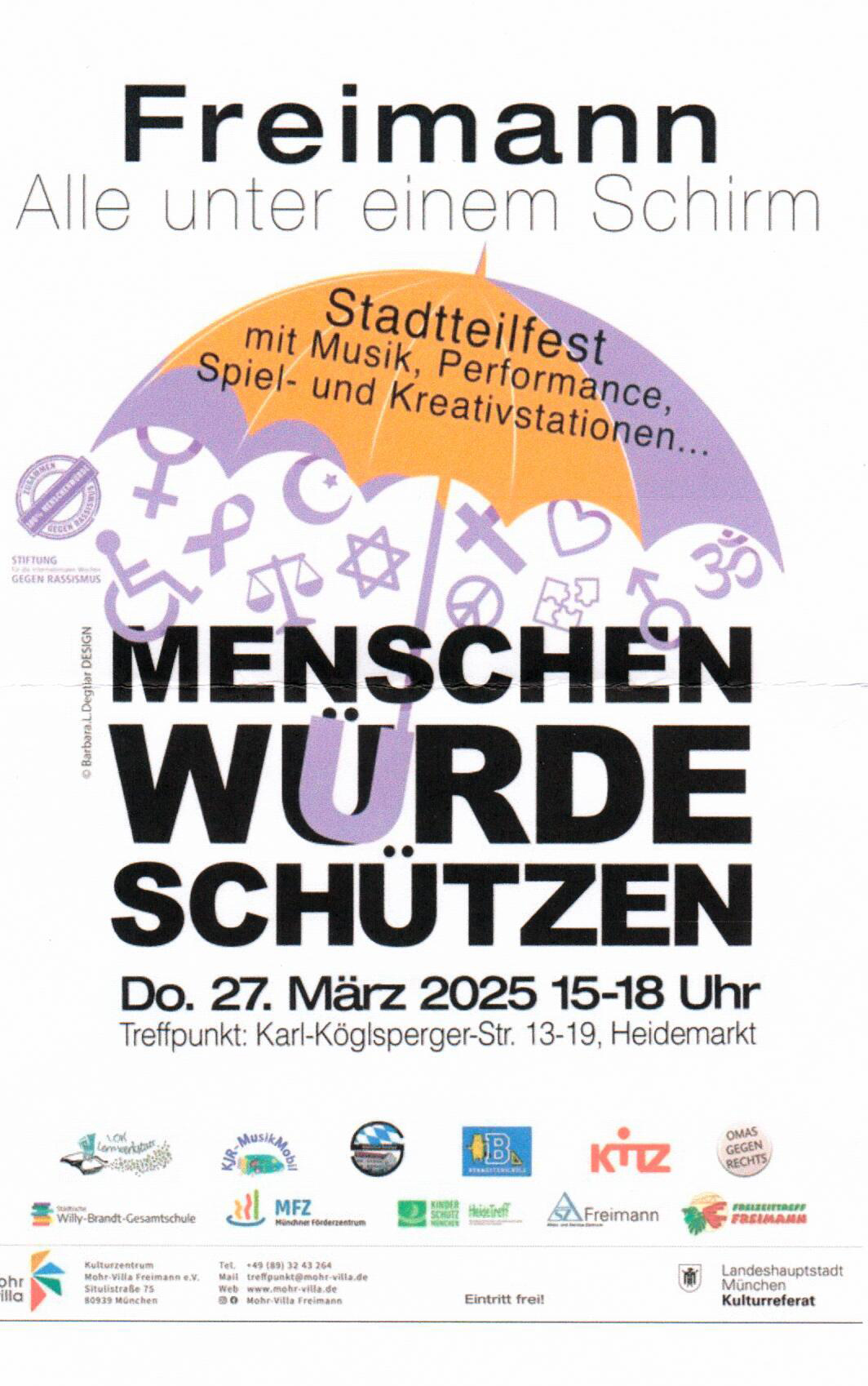 Plakat Wochen gegen Rassismus_Freistellung Wochen gegen Rassismus München